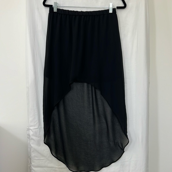 Zara Dresses & Skirts - Black High Low Skirt